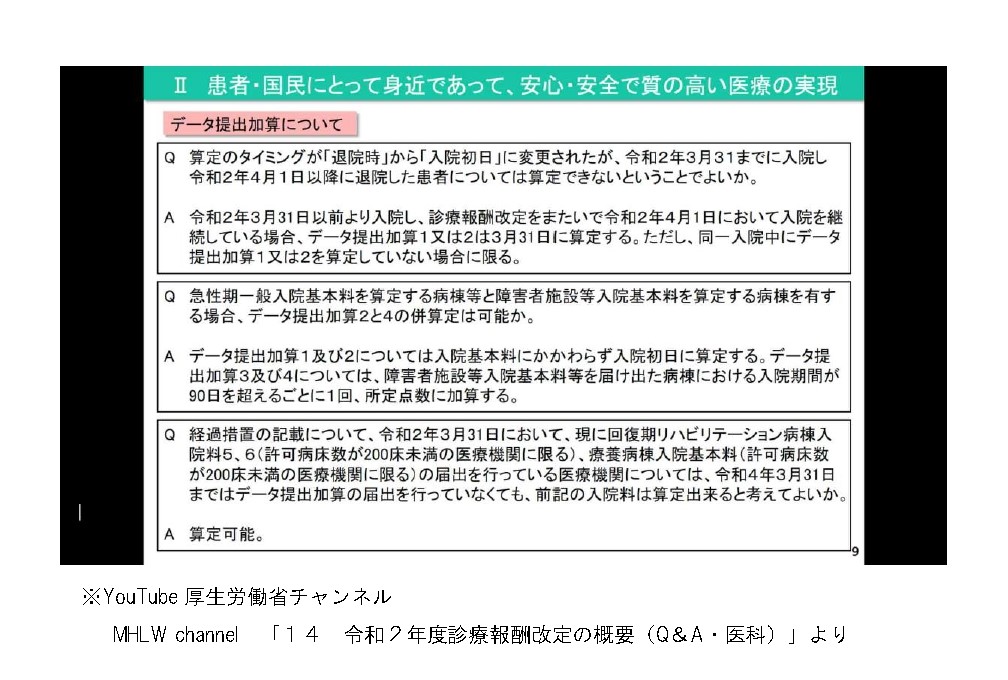 データ提出加算 データチェック の提出月です 株式会社アクシー